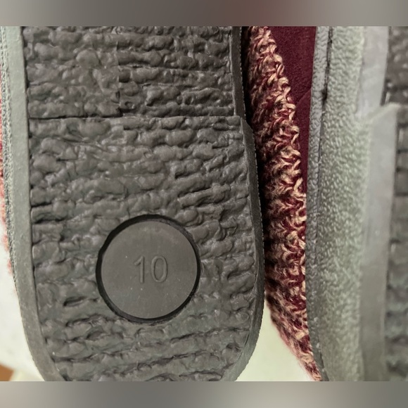 Clarks Womens Berry Premium Suede Leather Knitted Collar Clog Slippers Size 10 - Picture 6 of 6